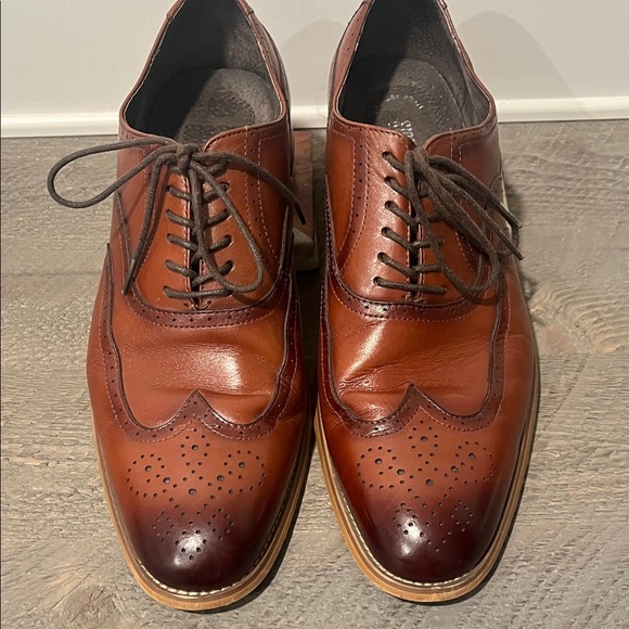 Stacy Adams Dunbar Leather Wingtip Oxfords Size 10.5 - Picture 5 of 7